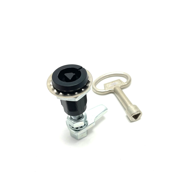 This tubular key cam lock with compression function